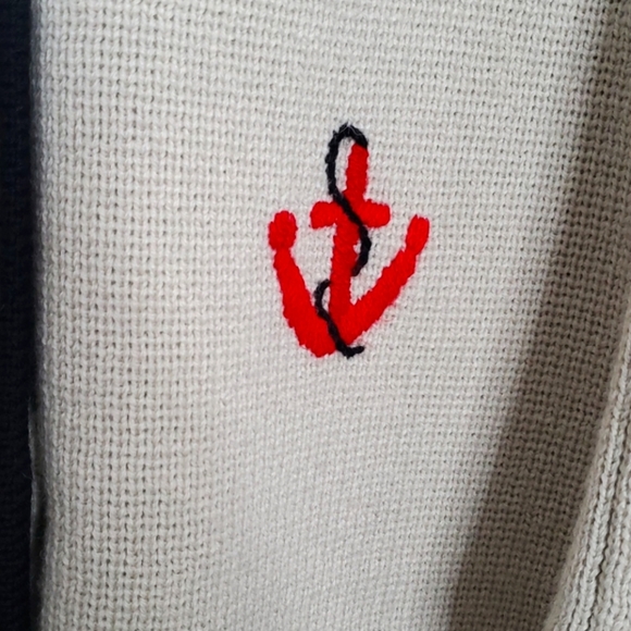 Bettie Page Patriotic Wool Blend Sweater Cardigan - Picture 3 of 7